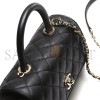 CHANEL SMALL TOP HANDLE FLAP BAG A92990 (24*14*10cm)