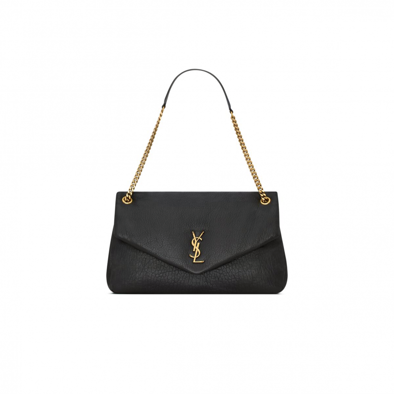 YSL CALYPSO LARGE IN GRAINED LAMBSKIN 777399AACYT1000 (28*22*12cm) YSL CALYPSO LARGE IN GRAINED LAMBSKIN 777399AACYT1000 (28*22*12cm)