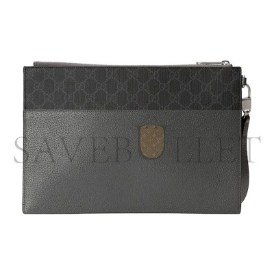 GUCCI CANVAS WITH LEATHER CLUTCH 723320 (30.5*21*1.5cm) GUCCI CANVAS WITH LEATHER CLUTCH 723320 (30.5*21*1.5cm)