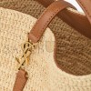 YSL LE 37 IN WOVEN RAFFIA AND VEGETABLE-TANNED LEATHER 773991GAAD72080 (20*25*16cm) YSL LE 37 IN WOVEN RAFFIA AND VEGETABLE-TANNED LEATHER 773991GAAD72080 (20*25*16cm)