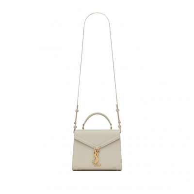 YSL CASSANDRA MEDIUM TOP HANDLE BAG IN SMOOTH LEATHER 5780000SX2W (24.5*20*11.5cm)
