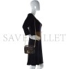 FENDI FABRIC JACQUARD FF 1974 MINI BAGUETTE TOBACCO MORO BLACK (18*11*7cm) 