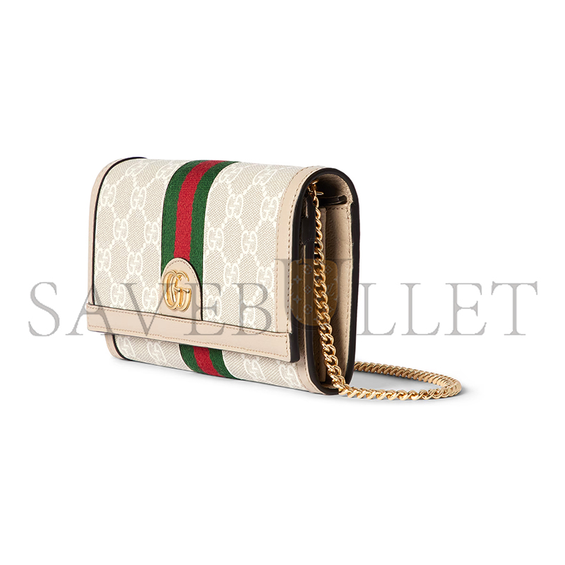 GUCCI OPHIDIA WALLET ON CHAIN 772309 (19*10*3.5cm)