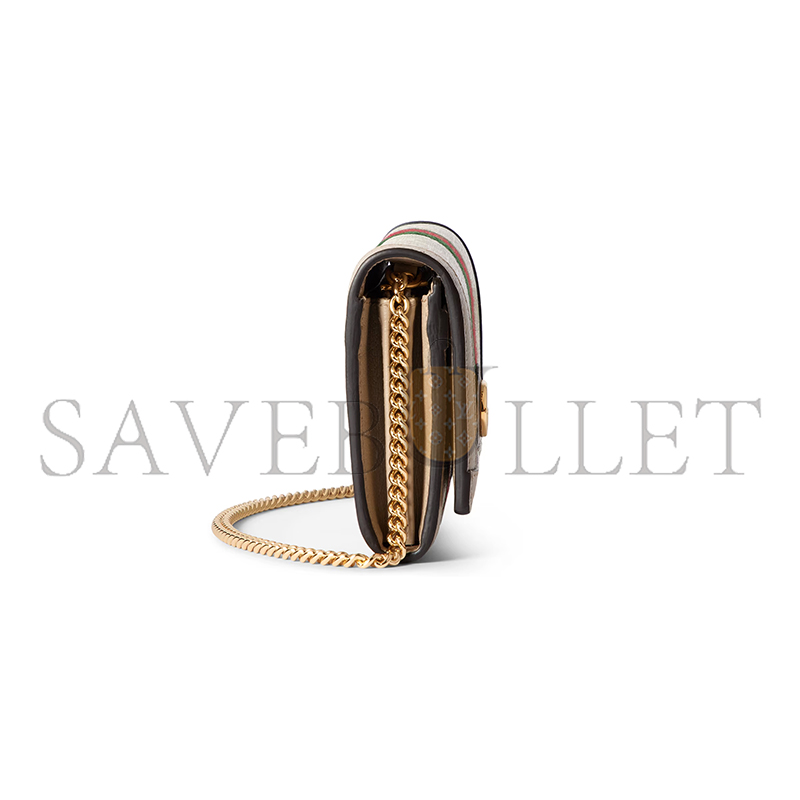 GUCCI OPHIDIA WALLET ON CHAIN 772309 (19*10*3.5cm)