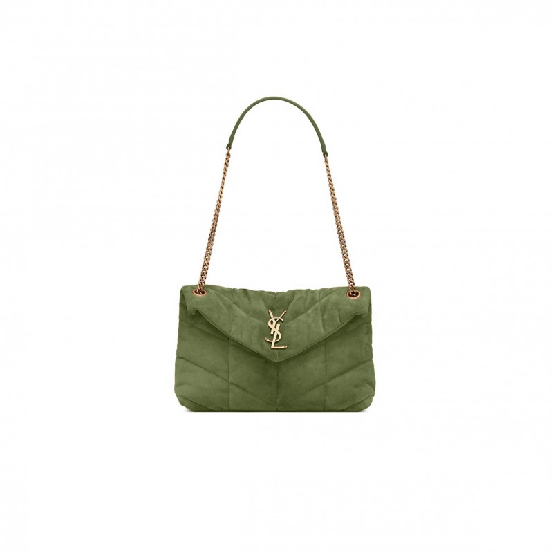 YSL PUFFER SMALL IN SUEDE 577476955423 (29*17*11cm)