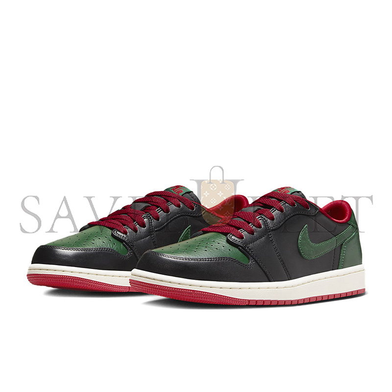 NIKE AIR JORDAN 1 LOW OG BLACK GORGE GREEN CZ0775-036