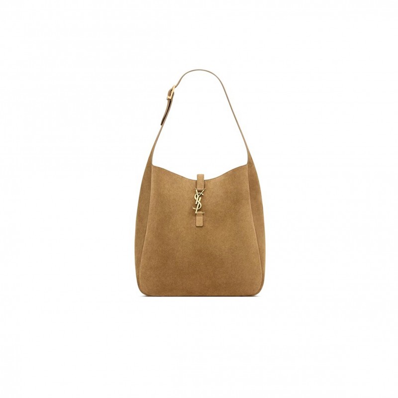 YSL LE 5 À 7 SUEDE HOBO BAG IN OLIVE 7538371U80W3194 (30*31*13cm)