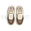 GUCCI DOUBLE SCREENER WOVEN AND SUEDE LOW-TOP TRAINERS 570443