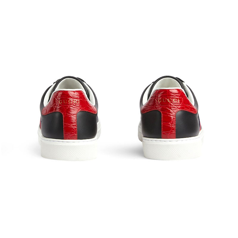 GUCCI MEN'S GUCCI ACE SNEAKER WITH WEB 757892 GUCCI MEN'S GUCCI ACE SNEAKER WITH WEB 757892