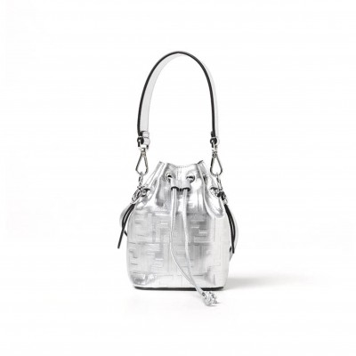 FENDI MON TRESOR LAMINATED LEATHER BAG (18*12*10cm) 