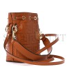 FENDI CAMEL LEATHER MINI MON TRESOR BUCKET BAG 8BS010A3ZGF1C6J (18*12*10cm) 