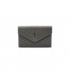 YSL CASSANDRE ENVELOPE CHAIN WALLET IN GRAIN DE POUDRE LEATHER 393953BOW021257 (19*12.5*3.5cm)