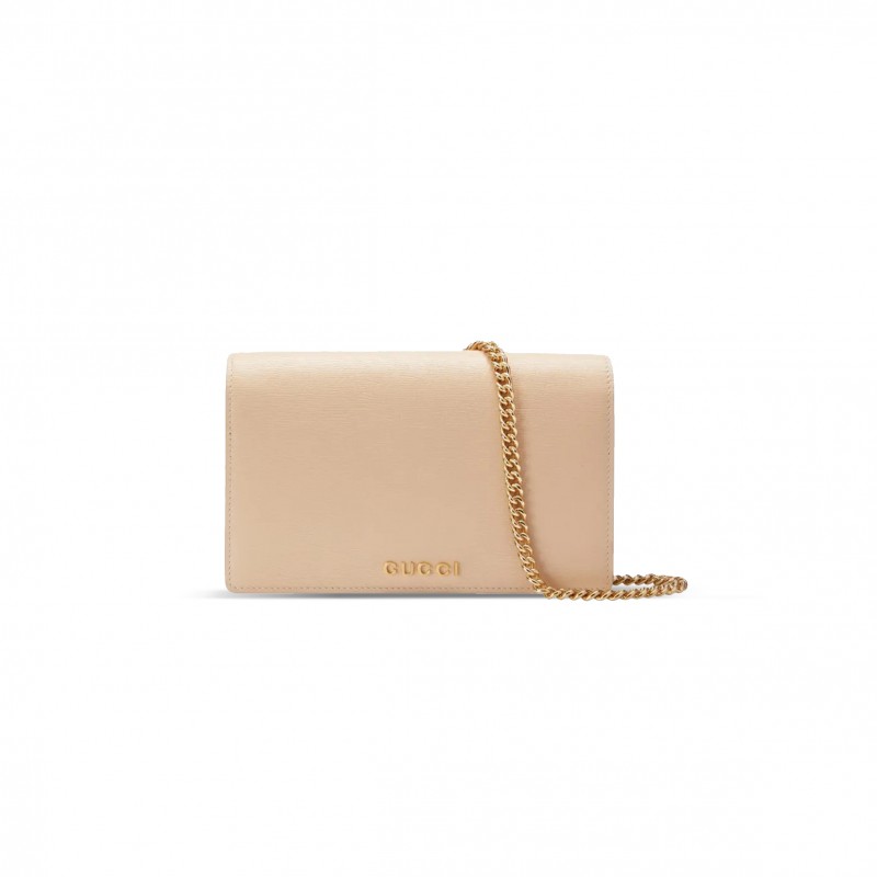 GUCCI CHAIN WALLET WITH GUCCI SCRIPT 772643 (20*12.5*4cm)