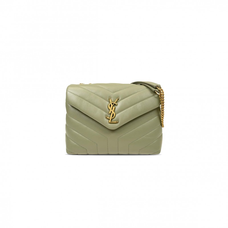 YSL LOULOU SMALL CHAIN BAG IN QUILTED LEATHER 494699DV7273317 (23*17*9cm)