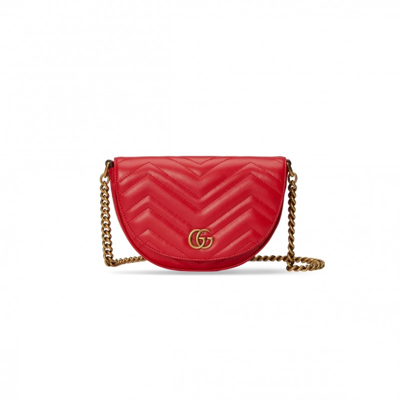GUCCI GG MARMONT QUILTED CHAIN MINI BAG 746431 (20*14.5*4cm)