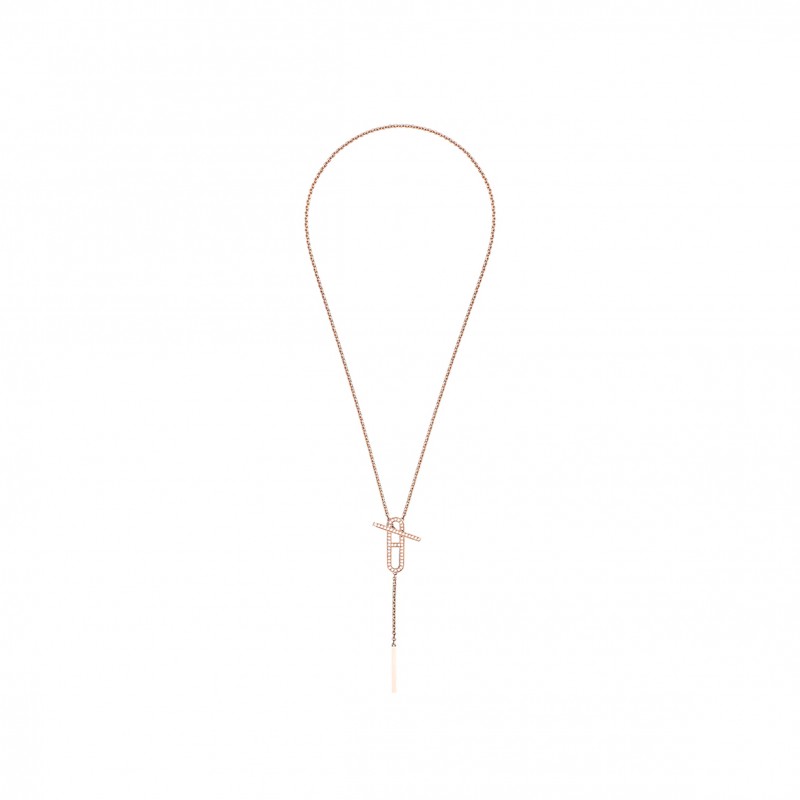 HERMÈS EVER CHAINE D'ANCRE LARIAT NECKLACE H118341B00ST