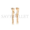 HERMÈS KELLY GAVROCHE DIAMONDS 18K ROSE GOLD EARRINGS 