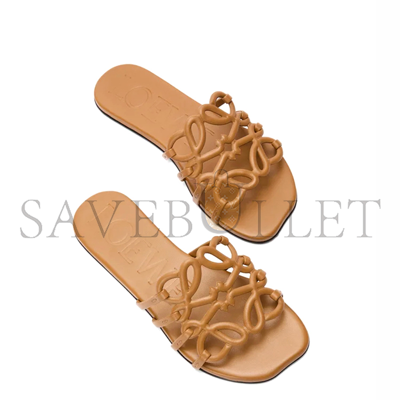 LOEWE PETAL ANAGRAM SLIDE IN SOFT CALFSKIN LLSP465X08 LOEWE PETAL ANAGRAM SLIDE IN SOFT CALFSKIN LLSP465X08