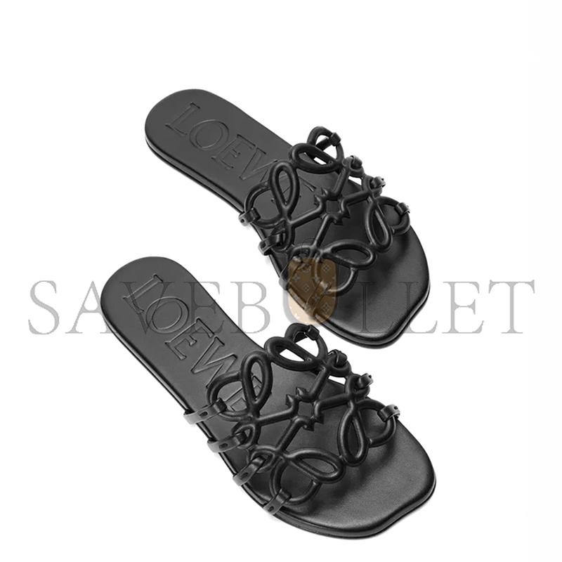 LOEWE PETAL ANAGRAM SLIDE IN SOFT CALFSKIN LLSP465X08 LOEWE PETAL ANAGRAM SLIDE IN SOFT CALFSKIN LLSP465X08