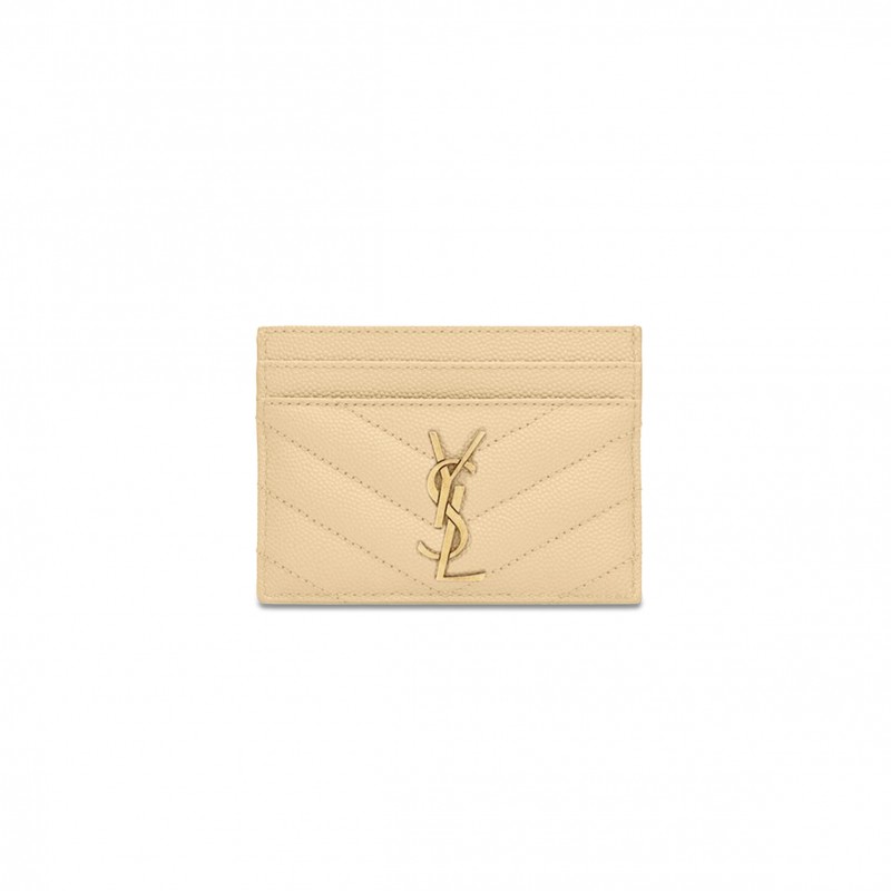 YSL CASSANDRE MATELASSÉ CARD CASE IN GRAIN DE POUDRE LEATHER 423291211000 (10.5*7.5*0.5cm)