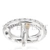 HERMÈS 18K WHITE GOLD DIAMOND NEW FARANDOLE EARRINGS 