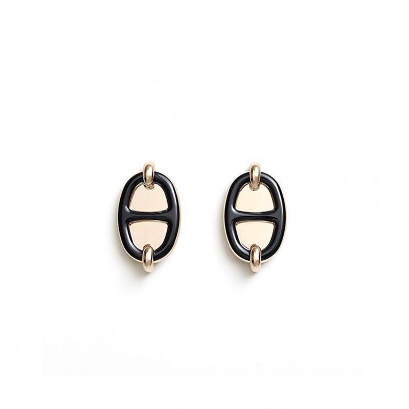 HERMÈS MINI MAILLON EARRINGS H100052FE03