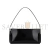 YSL SUZANNE RIGID SHOULDER BAG IN SHINY LEATHER 741637AAB9H1000 (30*14*4cm)