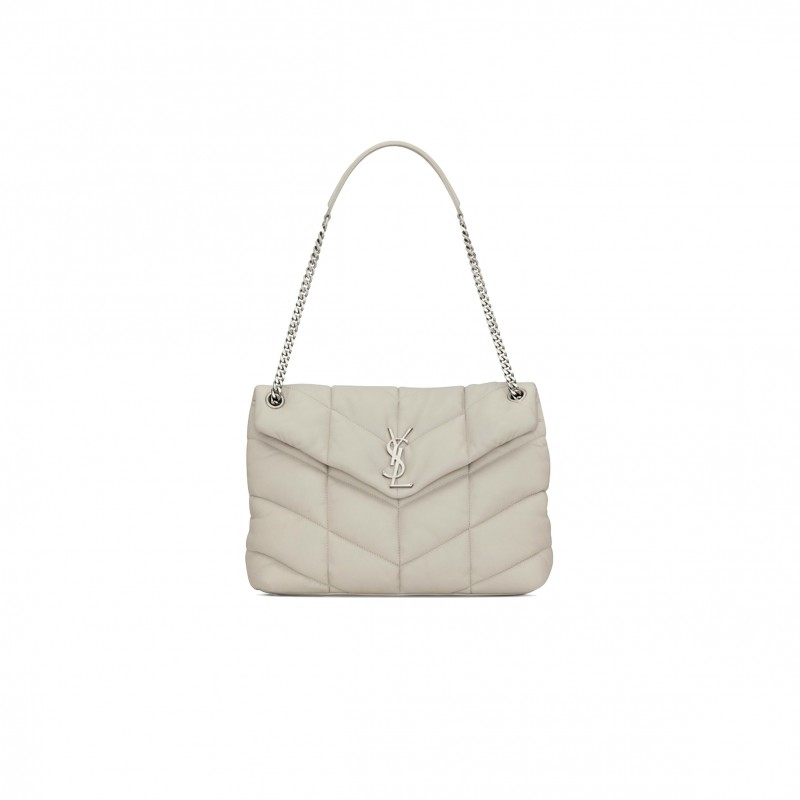 YSL PUFFER MEDIUM CHAIN BAG IN QUILTED LAMBSKIN 5774751EL009207 (35*23*13.5cm)