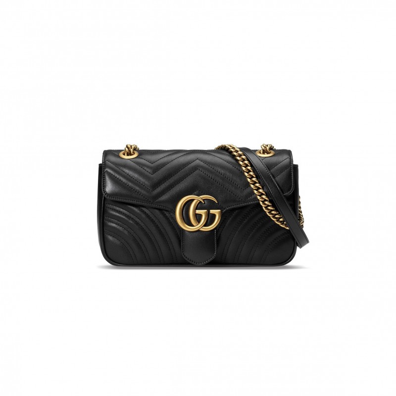 GUCCI MARMONT SMALL MATELASSE SHOULDER BAG 443497 (26*15*7cm)