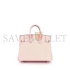 HERMES ROSE SAKURA SWIFT BIRKIN 25 SILVER BUCKLE 1487913 (25*20*13cm)