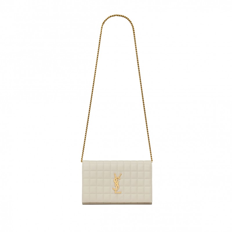 YSL LAMBSKIN CASSANDRE CHAIN WALLET 743346AABVP9207 (23*14*3cm)