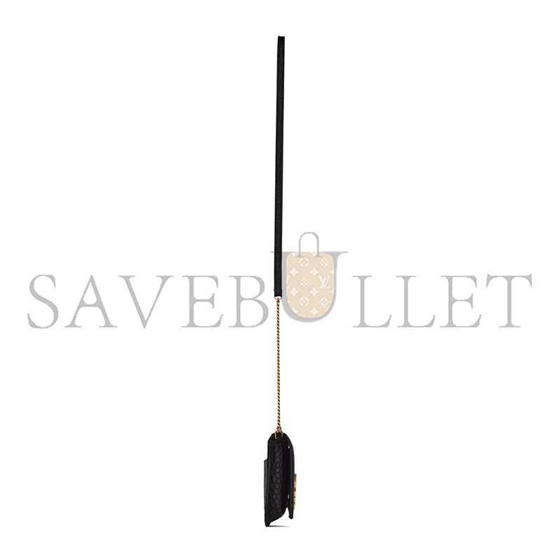 YSL CASSANDRE PHONE HOLDER IN SHINY CROCODILE-EMBOSSED LEATHER 635095DND1J1000 (18*11*2.5cm)
