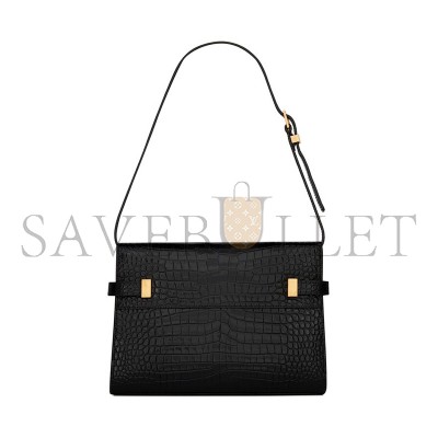 YSL MANHATTAN SMALL IN SHINY CROCODILE-EMBOSSED LEATHER 675626DND0W1000 (24*17.5*6cm) YSL MANHATTAN SMALL IN SHINY CROCODILE-EMBOSSED LEATHER 675626DND0W1000 (24*17.5*6cm)