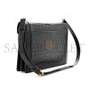 YSL GABY SATCHEL IN CROCODILE-EMBOSSED LACQUERED LEATHER AND LAMBSKIN 695724DZEUW1000 (26*18*5cm)