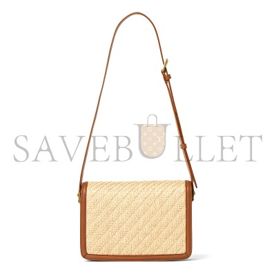 YSL SOLFERINO MEDIUM SATCHEL IN RAFFIA AND VEGETABLE-TANNED LEATHER 634305FAA7D9783 (23*16*6cm) YSL SOLFERINO MEDIUM SATCHEL IN RAFFIA AND VEGETABLE-TANNED LEATHER 634305FAA7D9783 (23*16*6cm)