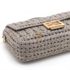FENDI BAGUETTE LEATHER LIGHT BLUE (27*15*6cm) 