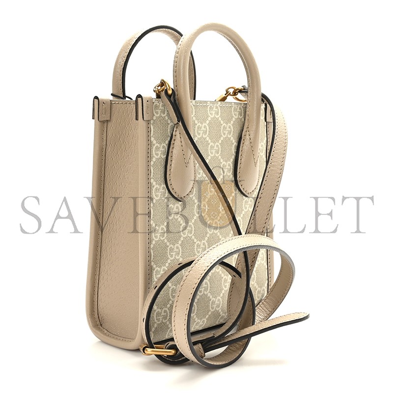 GUCCI MINI TOTE BAG WITH INTERLOCKING&G 671623 (20*16*7cm)