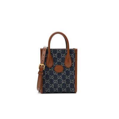 GUCCI MINI TOTE BAG WITH INTERLOCKING&G 671623 (20*16*7cm)