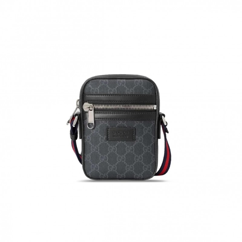 GUCCI GG BLACK MESSENGER 598103 (18*14*6cm)