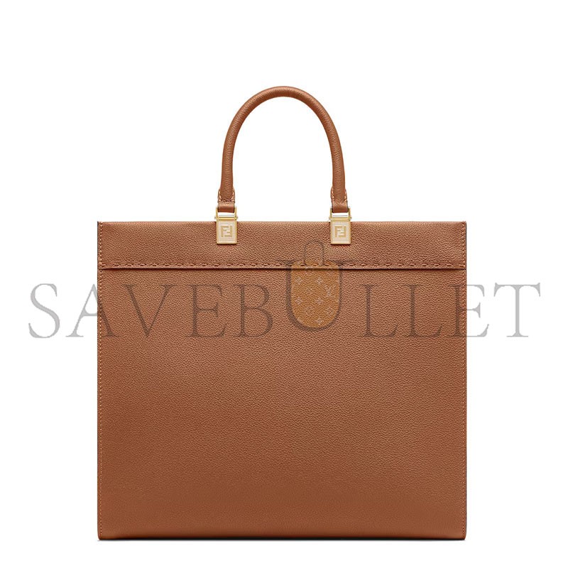 FENDI SUNSHINE MEDIUM LEATHER BROWN 8BH386AQF5F1NX9 (35*31*17cm)