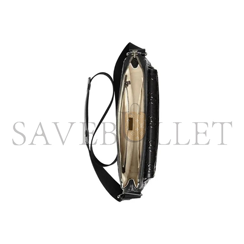 GUCCI GG EMBOSSED MESSENGER BAG 658565 (29*22*9.5cm)