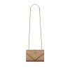 YSL ENVELOPE SMALL IN QUILTED GRAIN DE POUDRE EMBOSSED LEATHER 600195BOW912346 (21*13*6cm)