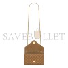 YSL ENVELOPE SMALL IN QUILTED GRAIN DE POUDRE EMBOSSED LEATHER 600195BOW912346 (21*13*6cm)