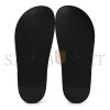 CHANEL LAMBSKIN QUILTED VELCRO DAD CHAIN CC SLIDE SANDALS BLACK G45507