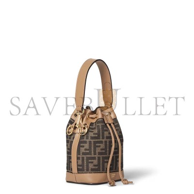 FENDI MON TRESOR FABRIC BROWN 8BS093ALP3F1AOE (18*14*12cm) FENDI MON TRESOR FABRIC BROWN 8BS093ALP3F1AOE (18*14*12cm)