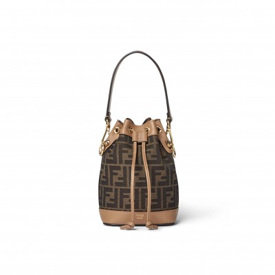 FENDI MON TRESOR FABRIC BROWN 8BS093ALP3F1AOE (18*14*12cm)