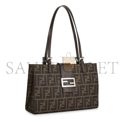 FENDI SMALL ZUCCA CANVAS SHOPPING TOTE BAG (28*20*8cm) FENDI SMALL ZUCCA CANVAS SHOPPING TOTE BAG (28*20*8cm)