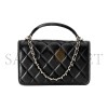 CHANEL 23P WOC CHAIN FLAP SHEEP LEATHER HAND CROSSBODY BAG MINI AP3226 (17*10*4cm)