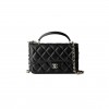 CHANEL 23P WOC CHAIN FLAP SHEEP LEATHER HAND CROSSBODY BAG MINI AP3226 (17*10*4cm)
