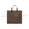 FENDI BROWN FF PRINT CANVAS BAG FROM THE FENDI X FRGMT X POKÉMON COLLABORATION 8BH357AR1XF1NPJ (41*35*19cm)